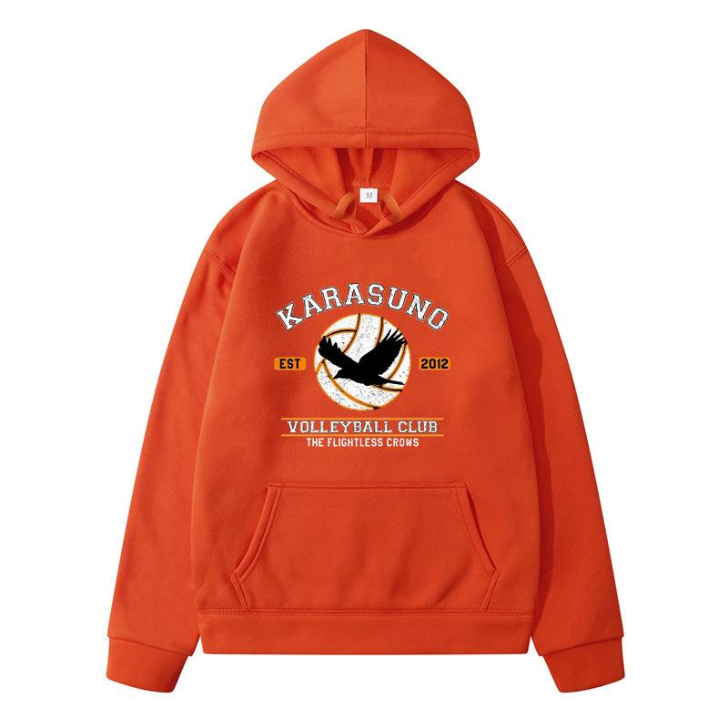 Осень Зима Haikyuu Косплей Мужские Толстовки Мальчики Харадзюку Девочки Пуловер Нарядный Повседневный Свободный Удобный Свитшот