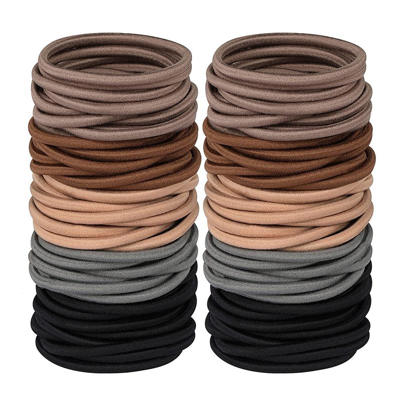 100 шт. Женские резинки для волос для девочек, резинки для волос, эластичные резинки для волос, держатели для хвостиков, повязки на голову, резинки для волос