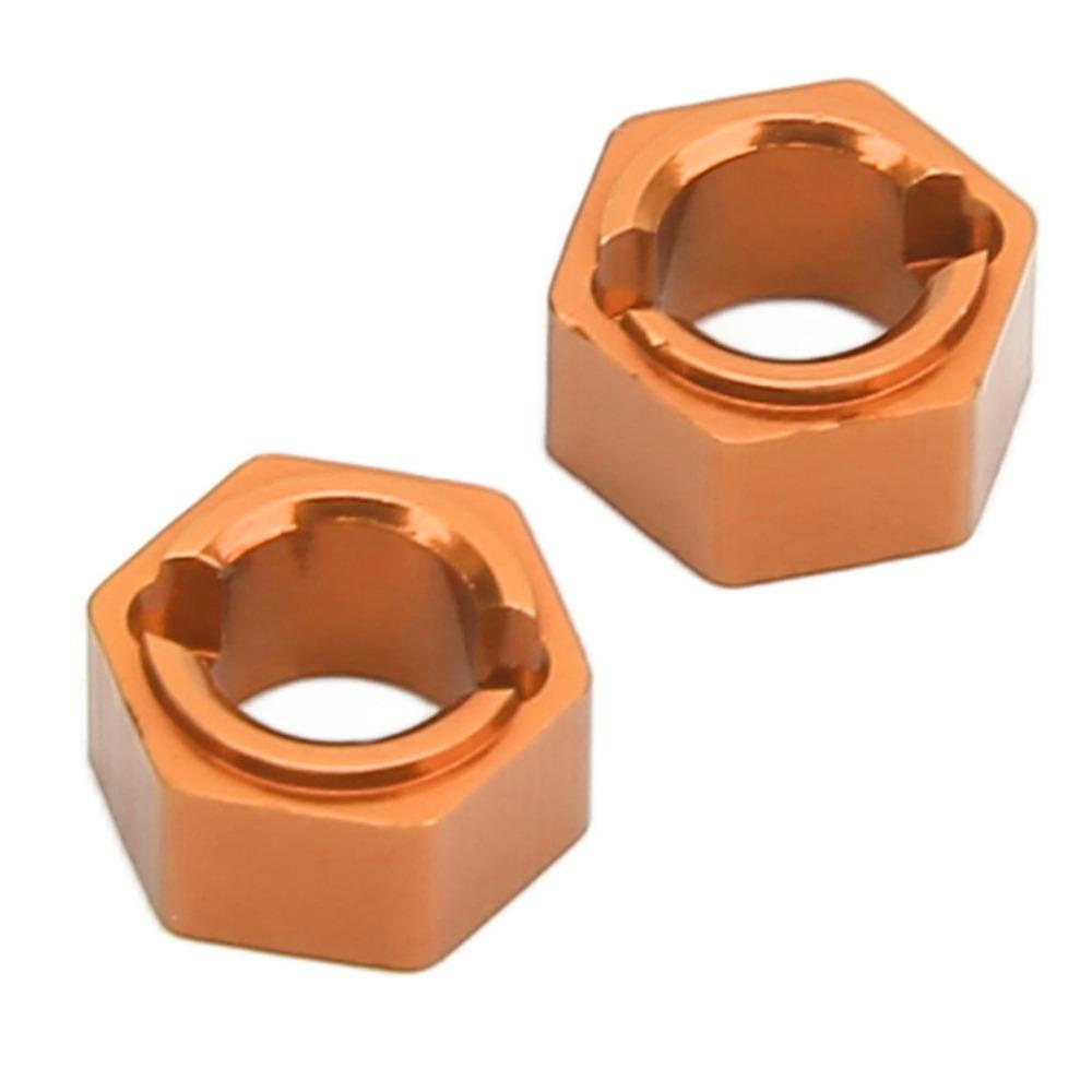 4Pcs Aluminum 7mm Hex Wheel Hubs Adapter Hex Hub Coupler for FMS FCX24 1/24 RC Car RC Car Upgrades