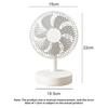 Вентилятор Маленький Белый Настольный Таймер Беззвучный С Четырехскоростным Регулируемым Портативным Вентилятором Модели Перезарядки Съемный Настольный Вентилятор Напольный Вентилятор