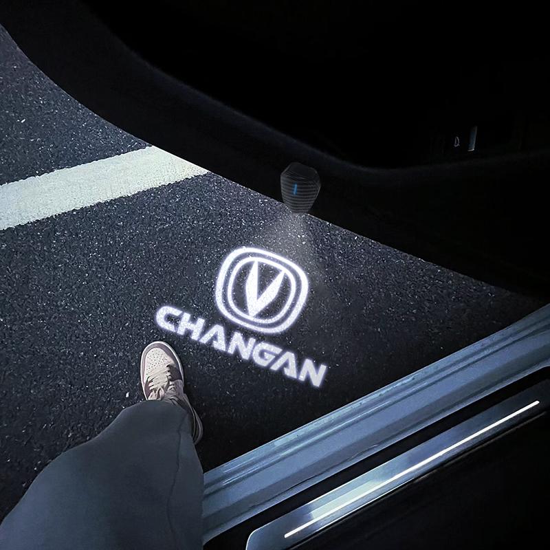 2 шт. Для Changan CS75 Plus CS35 CS15 CS95 Универсальные Беспроводные Светодиодные Проекторы Зарядки Двери Автомобиля Приветственные Огни Аксессуары