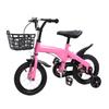 Детский велосипед 12 дюймов розового цвета, регулируемая высота сиденья и руля, тренировочный велосипед для детей 3-10 лет для улицы