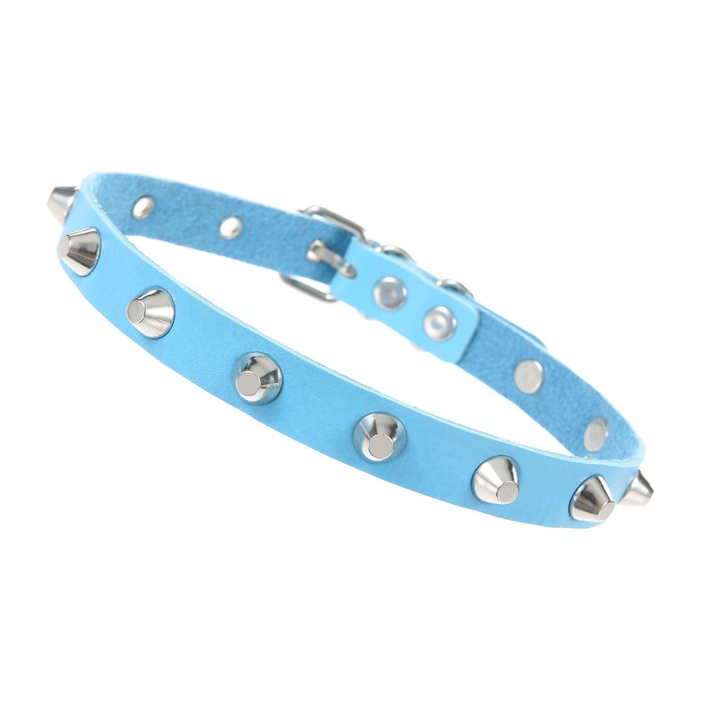 Goth Studded Choker Necklace Collar For Women Grunge Punk Leather Chocker Rave Festival Accessories