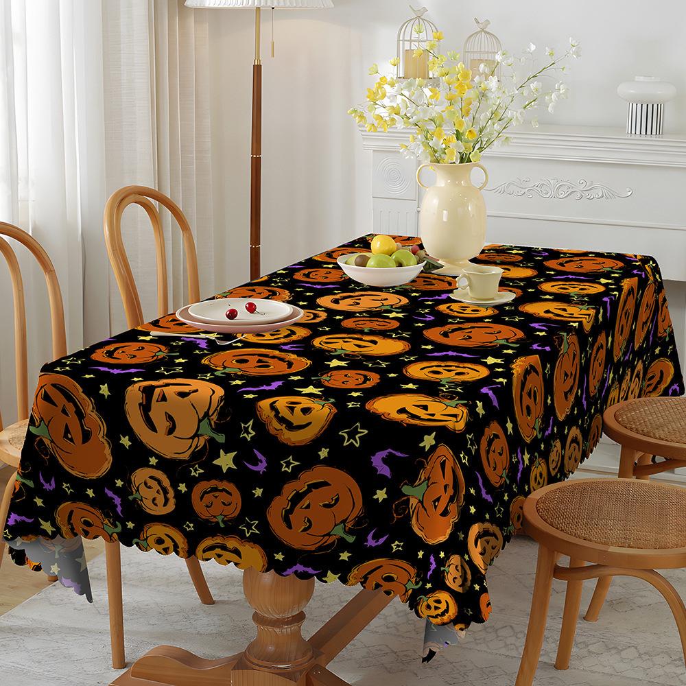 Скатерть 1шт водонепроницаемая и жиростойкая обеденная столовая обитая полиэфирной тканью