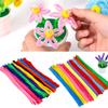 100Pcs Chenille Stems Soft DIY Crafts Twisting Stick Bright Color Creative Chenille Stems for Home Decorations