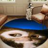Mysterious Little Monster Round Rug for Livingroom,Bedroom, Palyroom, Chair Rug, Area rug, Circle Carpet, Large Size Fan Christmas gift