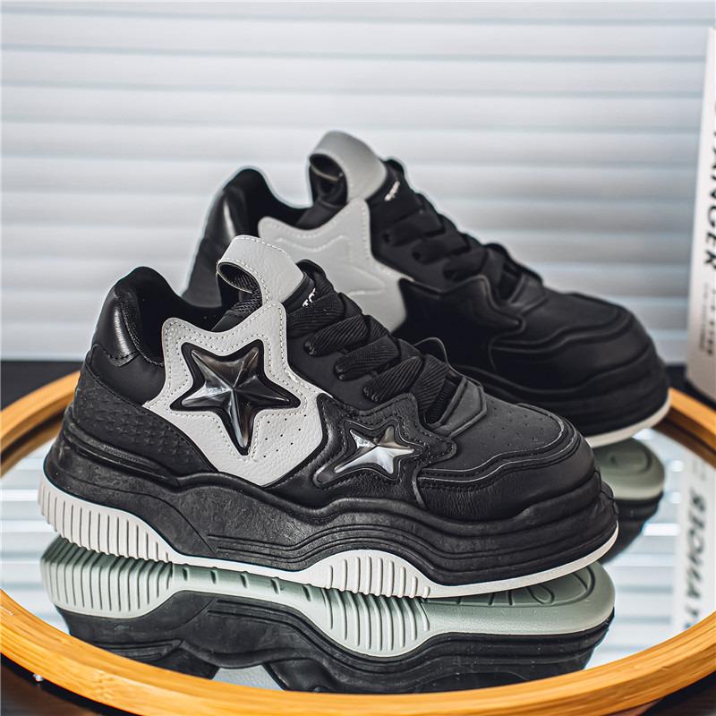 Обувь для скейтбординга на платформе для мужчин, модная мужская дизайнерская обувь для звезд, модные повседневные мужские кожаные кроссовки zapatillas de hombre