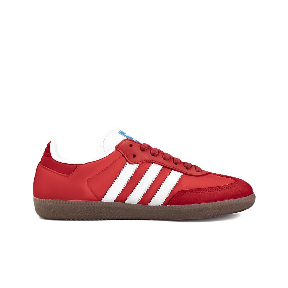 adidas Оригинальные SAMBA OG Нескользящие Устойчивые к истиранию Низкие Скейтбордические кроссовки Унисекс Красные B75806(Команда354-)
