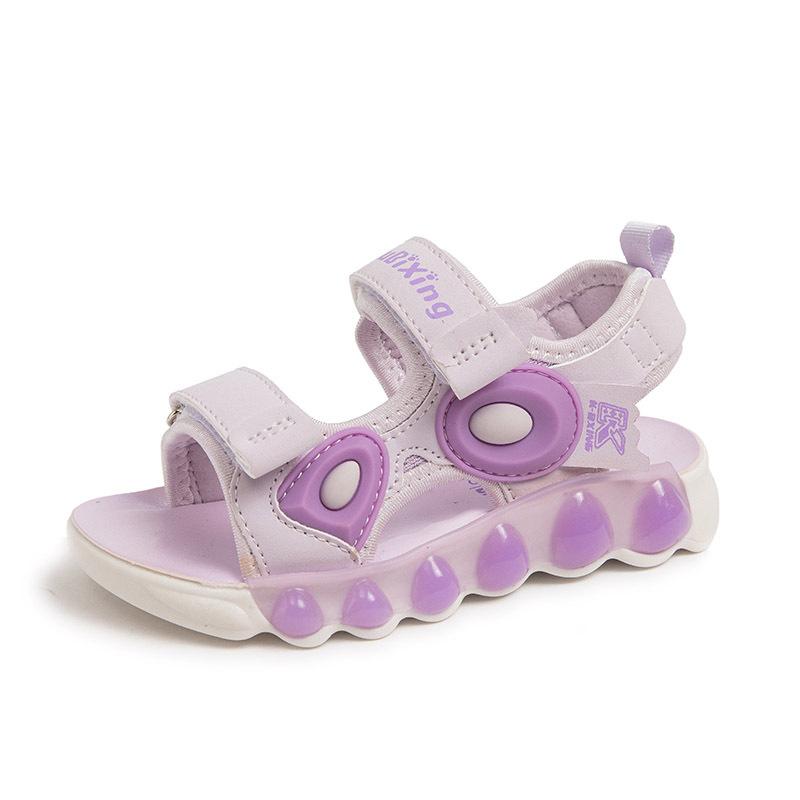 Сандалии для девочек, нескользящая обувь на мягкой подошве для маленьких девочек, нескользящая детская пляжная обувь среднего и большого размера