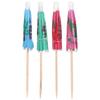 20pcs Handle Bar Cocktail Decor Mixed Color Mini Umbrella Toothpicks Parasol Snack Cocktail