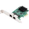 I210AT PCI-E x1 Dual RJ45 Port 1000M Gigabit Wired Network Card for Servers/Desktops