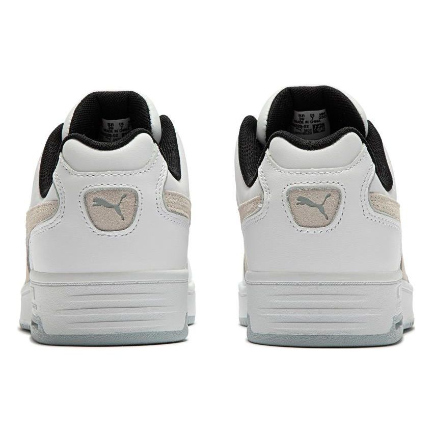 Puma Slipstream Ретро Летний Тканевый Синтетическая Кожа Низкие Кроссовки Унисекс кроссовки Белый Серый Золотой 386528-02