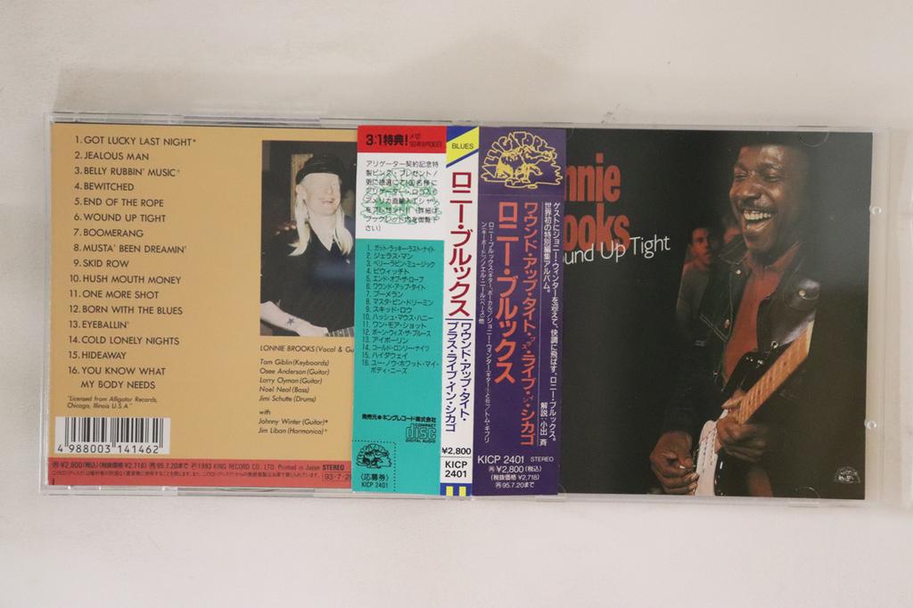 CD LONNIE BROOKS - Wound Up Tight Плюс Live From Chica KICP2401 ALLIGATOR 1993 Япония Оби Блюз Б/У