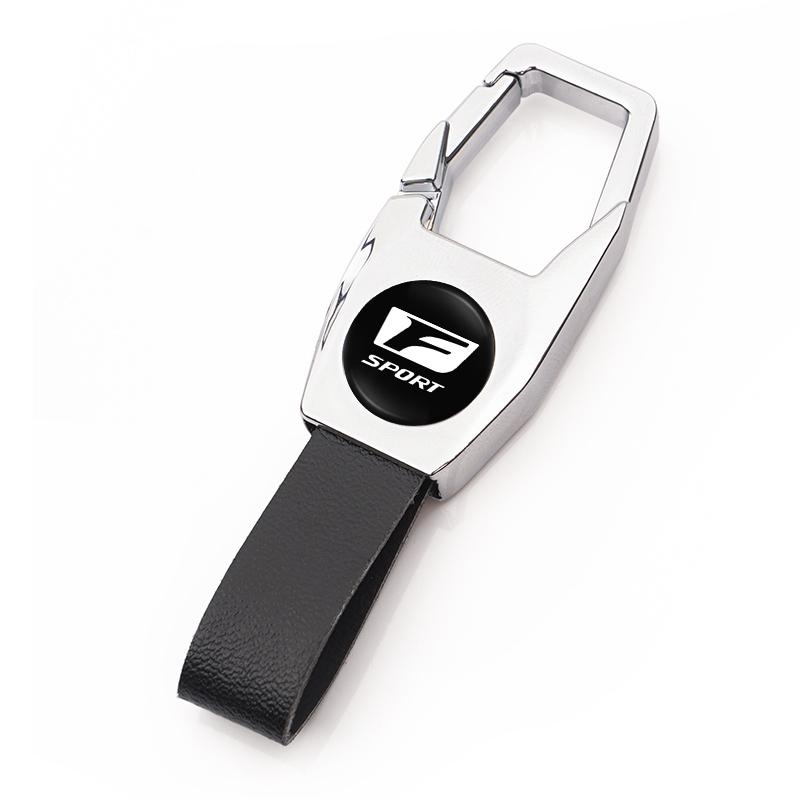 Emblems Car Logo Key Waist Buckle Auto Key Ring Keychains Accessories For Lexus F SPORT ES RX NX LS UX LM LX GX LC RZ IS CT GS R