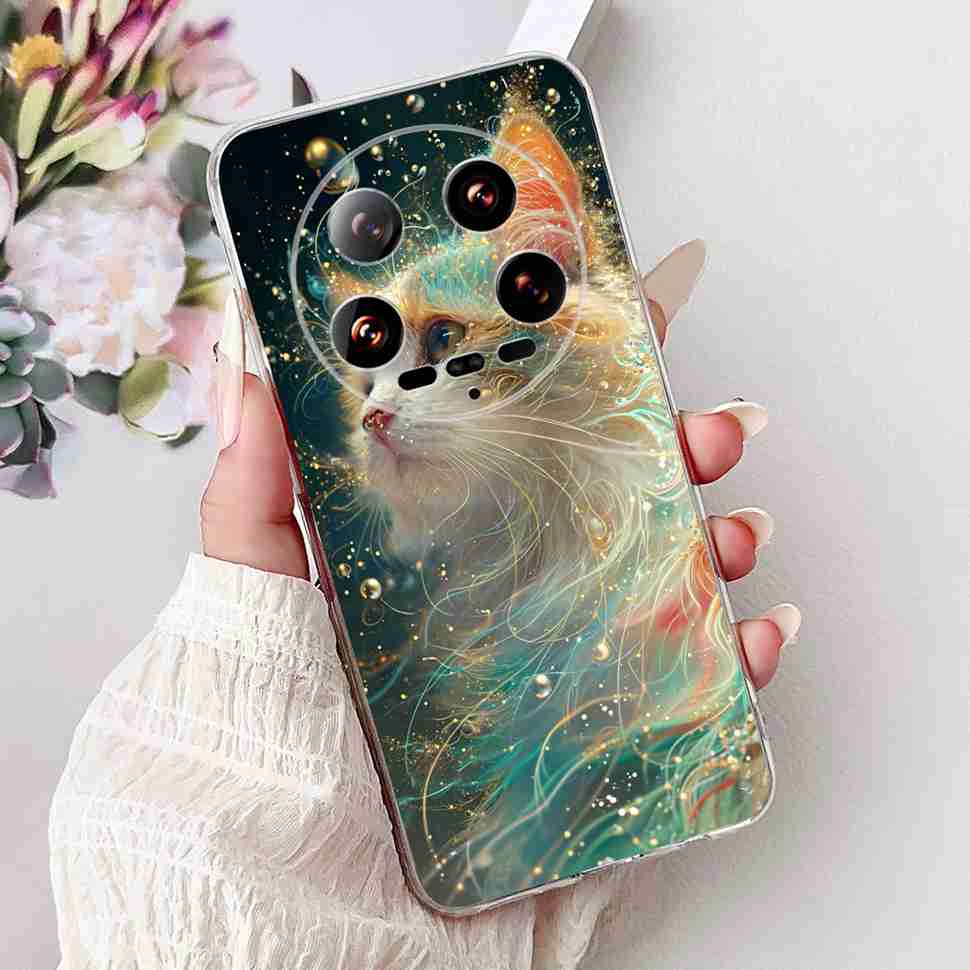Case For Xiaomi 14 Ultra Butterfly Silicone Soft Phone Cover For Xiaomi Mi 14 Mi14 Ultra Shockproof Back Fundas Xiaomi 14Ultra