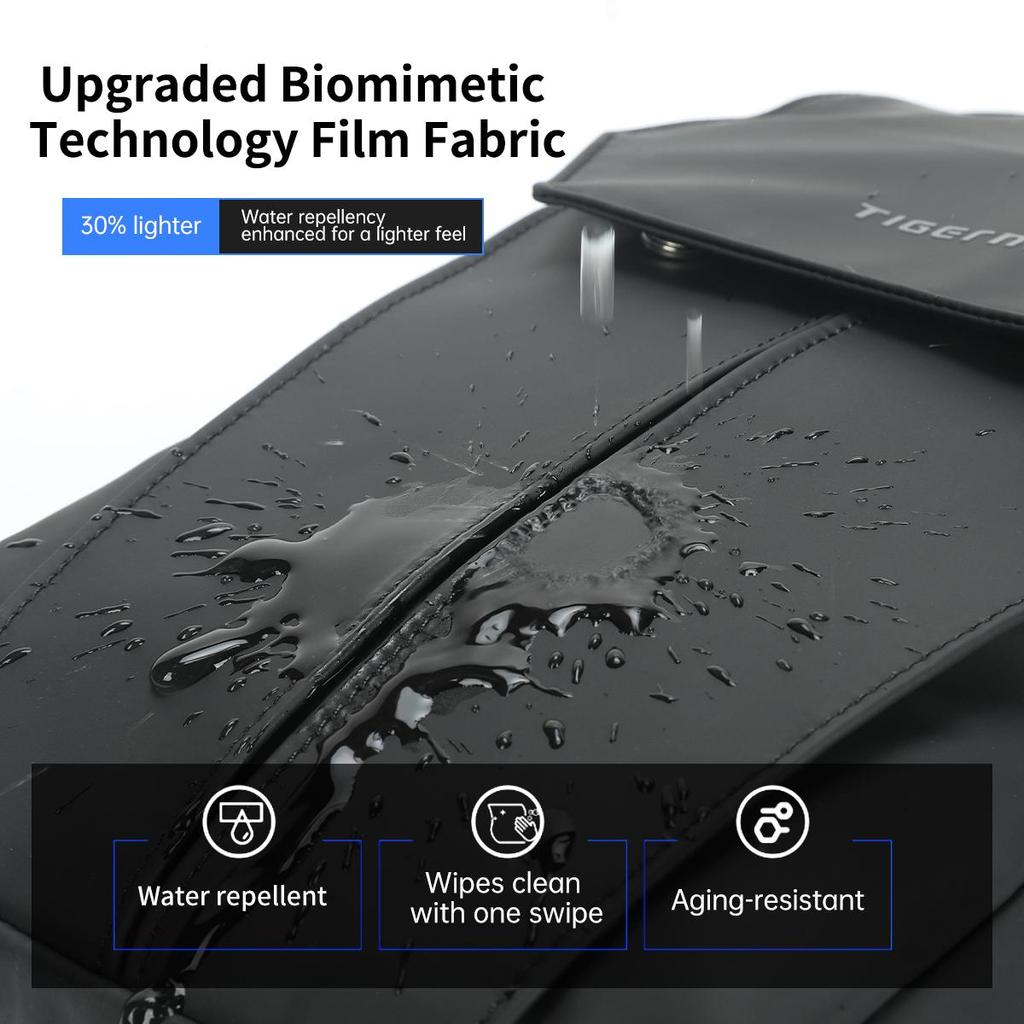 Сумка на плечо Tigernu Нагрудная сумка Черная T-S8889 Мужская 9,7-дюймовая сумка для iPad в корейском стиле Водонепроницаемая сумка через плечо Мужская сумка TSA Anti Theft Pack