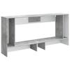 Console Table Concrete Grey 155 x 29 x 74 cm Particleboard