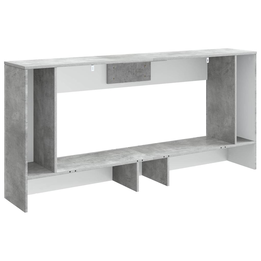 Console Table Concrete Grey 155 x 29 x 74 cm Particleboard
