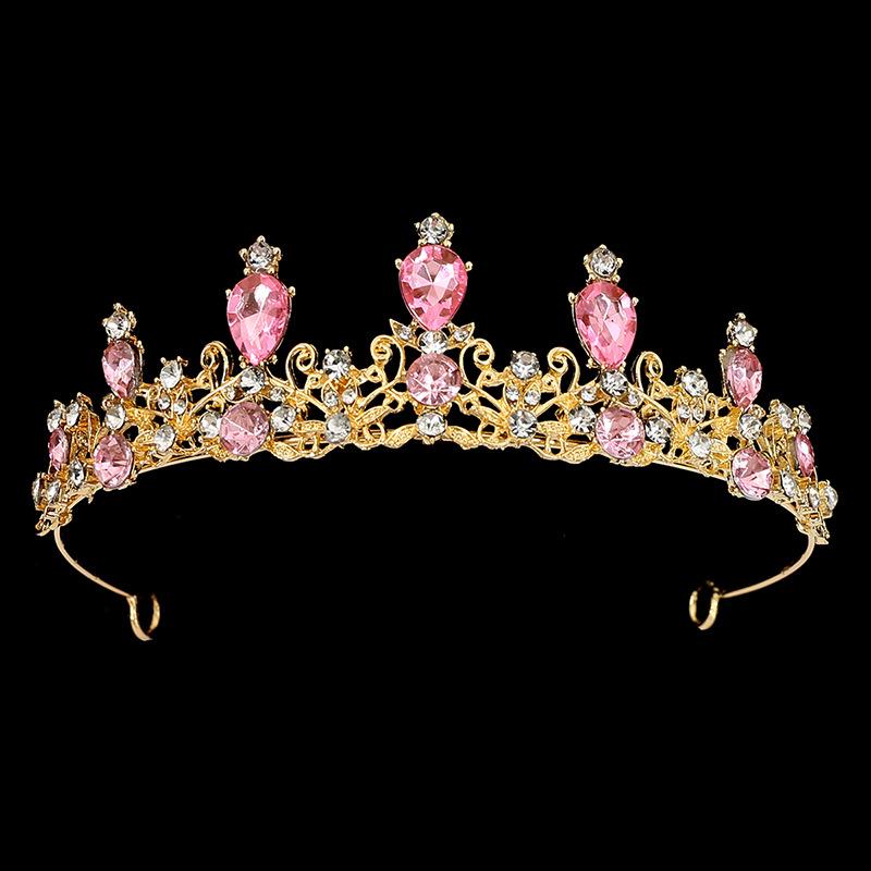 Bridal Jewelry Children's Hairband Headband Alloy Birthday Party Crown Flowers Dress Up Hair Accessories Princess Crown