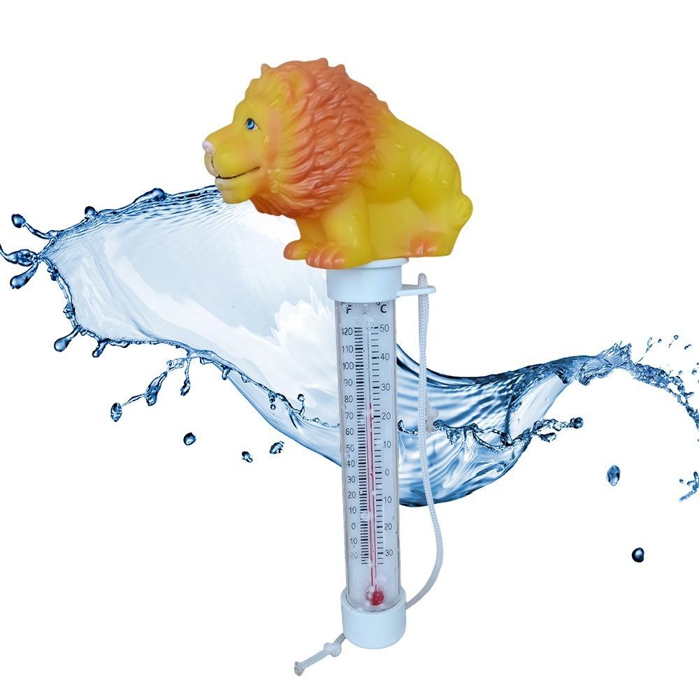 PVC Pool Water Temperature Meter Floating Waterproof Swimming Pool Thermometer Cartoon Animals Accurate Thermometer Swimming