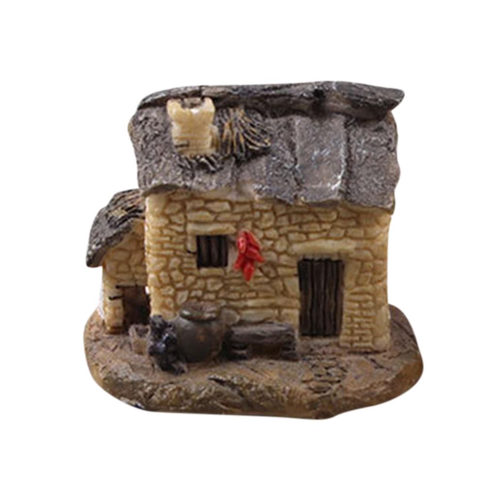 Gardening Creative Micro Small House Villa Resin Decoration