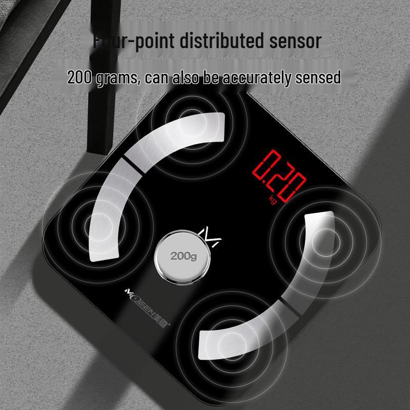 Перезаряжаемая умная весы для измерения жира в организме - Точные, Прочные, Профессиональные весы, Маленькие и Надежные весы для дома.