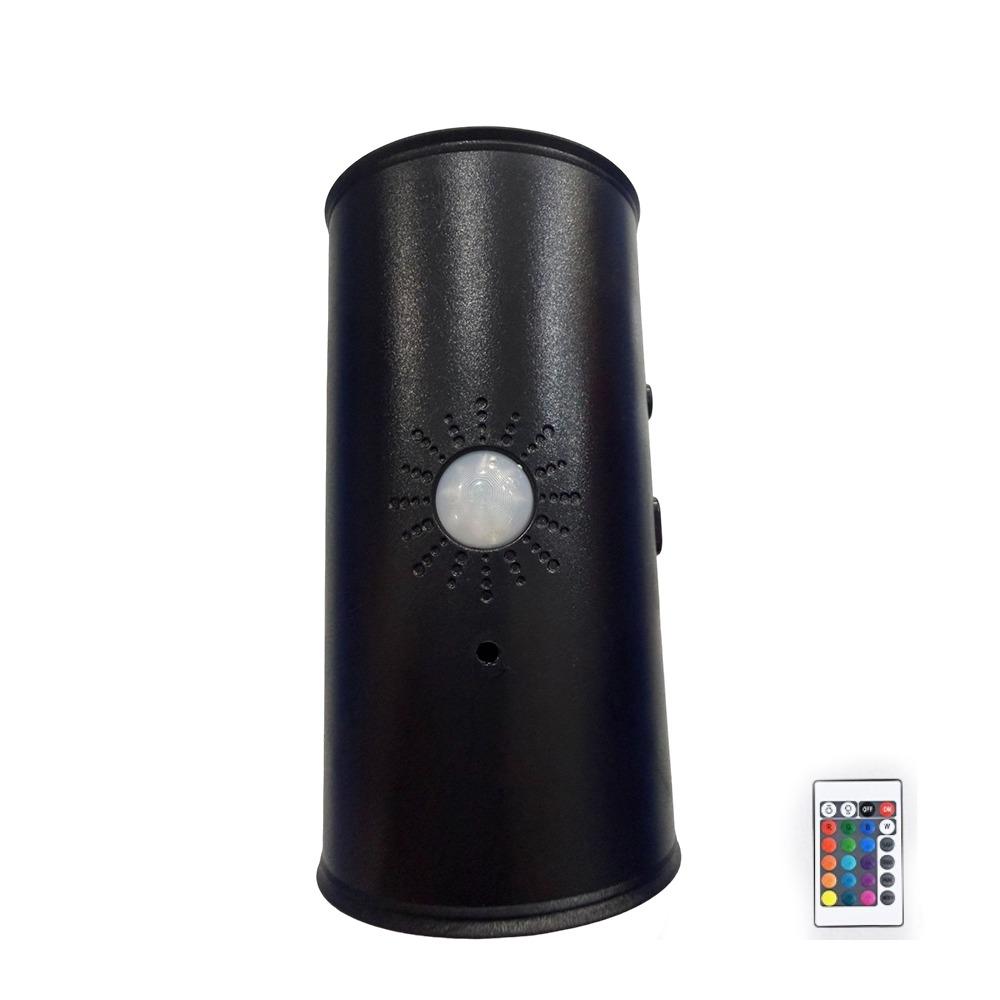 16 Colors Adjustable Motion Sensor Wall Lamp Magnetic Infrared Sensing Rechargeable Night Light Dual Head Design