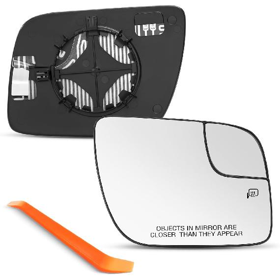 For Ford Explorer Passenger Side Mirror 2011 2012 2013 2014 2015 2016 2017 | SNEMEEY Right Heated View Mirror Glass Replacement with Backing Plate,
