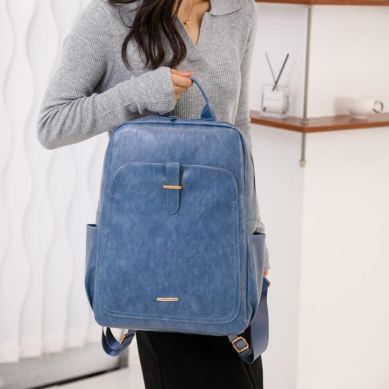 Винтажный большой вместительный женский рюкзак из искусственной кожи 2023, роскошная дизайнерская сумка для ноутбука, рюкзаки для девочек-подростков, сумка через плечо Mochila