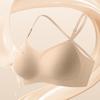 Invisible Bra Women's Beautiful Back Bra Breathable Straight Semi-fixed Cup Underwear Push Up Bra