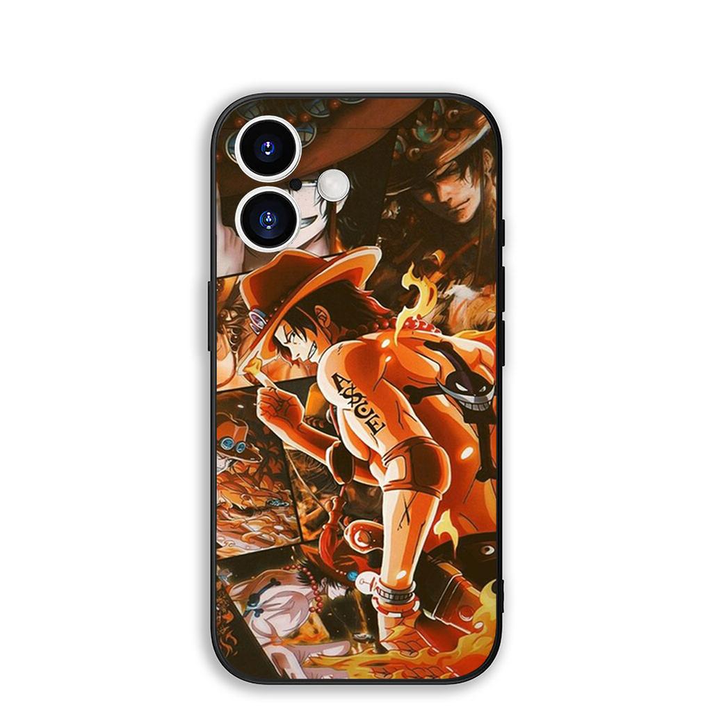 Cover for Samsung Galaxy S25 S24 S23 Fe Ultra Plus S7 Edge A05 A06 A16 A15 A35 Phone Case Portgas D Ace One Pieces Luffy