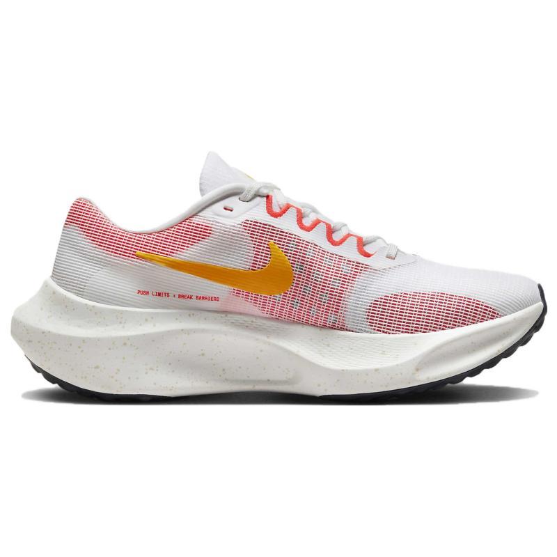 Nike Кроссовки Zoom Fly 5 Белые Ярко-малиновые повседневные DM8968-100