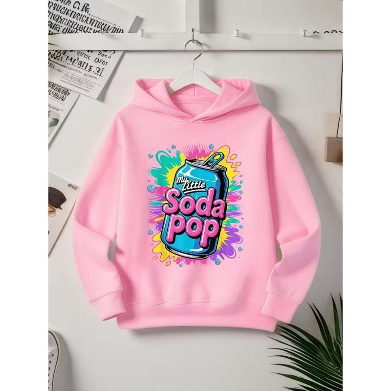 Толстовки для детей My Little Soda Pop Музыка K-Pop Корейское аниме Свитшот Хип-хоп Одежда для мальчиков Подарок Милая надпись Футболка Свободный детский топ