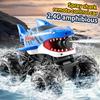 Amphibious RC Car, Remote Control Shark Toy with Water Spray, Gesture Sensing Off Road RC Truck, Water and Land RC