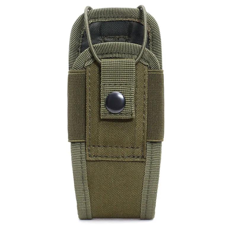 Tactical Molle Radio Walkie Talkie Pouch Waist Bag Holder Pocket Portable Interphone Holster Carry Bag for Hunting Camping