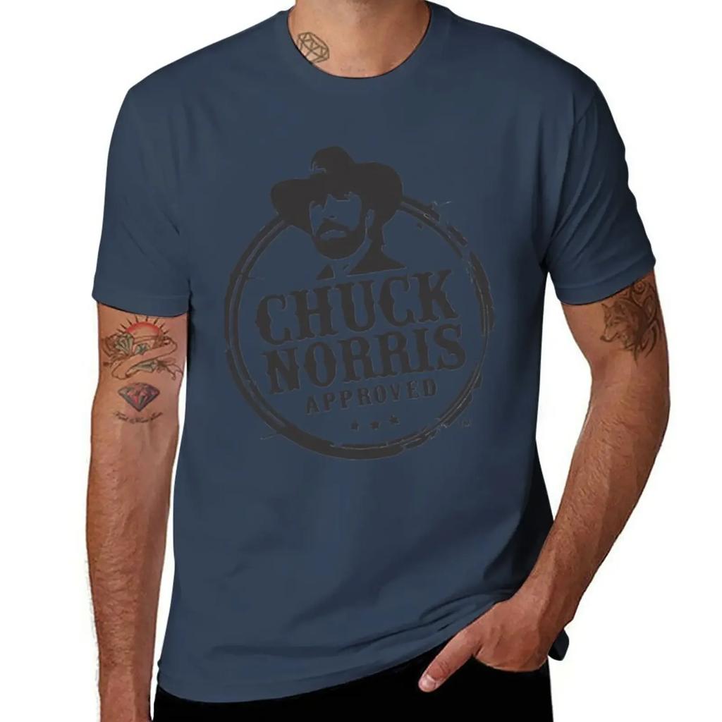 Chuck Norris T-Shirt korean fashion Short sleeve tee boys whites fruit of the loom mens t shirts