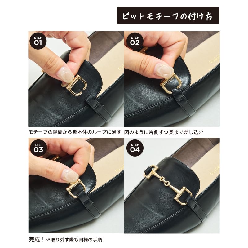 С All Year Office cm [Oriental Traffic] Лоферы, Бабуши, Балетки, Мягкие, 3-сторонние, Мотивы, Сменные, Круглые, Повседневные, Женские, 41314,