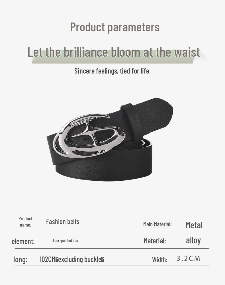 Мужской ретро черный кожаный ремень 2025 – Трендовый американский стиль для джинсов