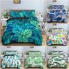3D Tropical Plant Leaves Bedding Set Quilt Cover For Bedroom Luxury Duvet Cover Set With Pillowcase King Twin Bedclothes
