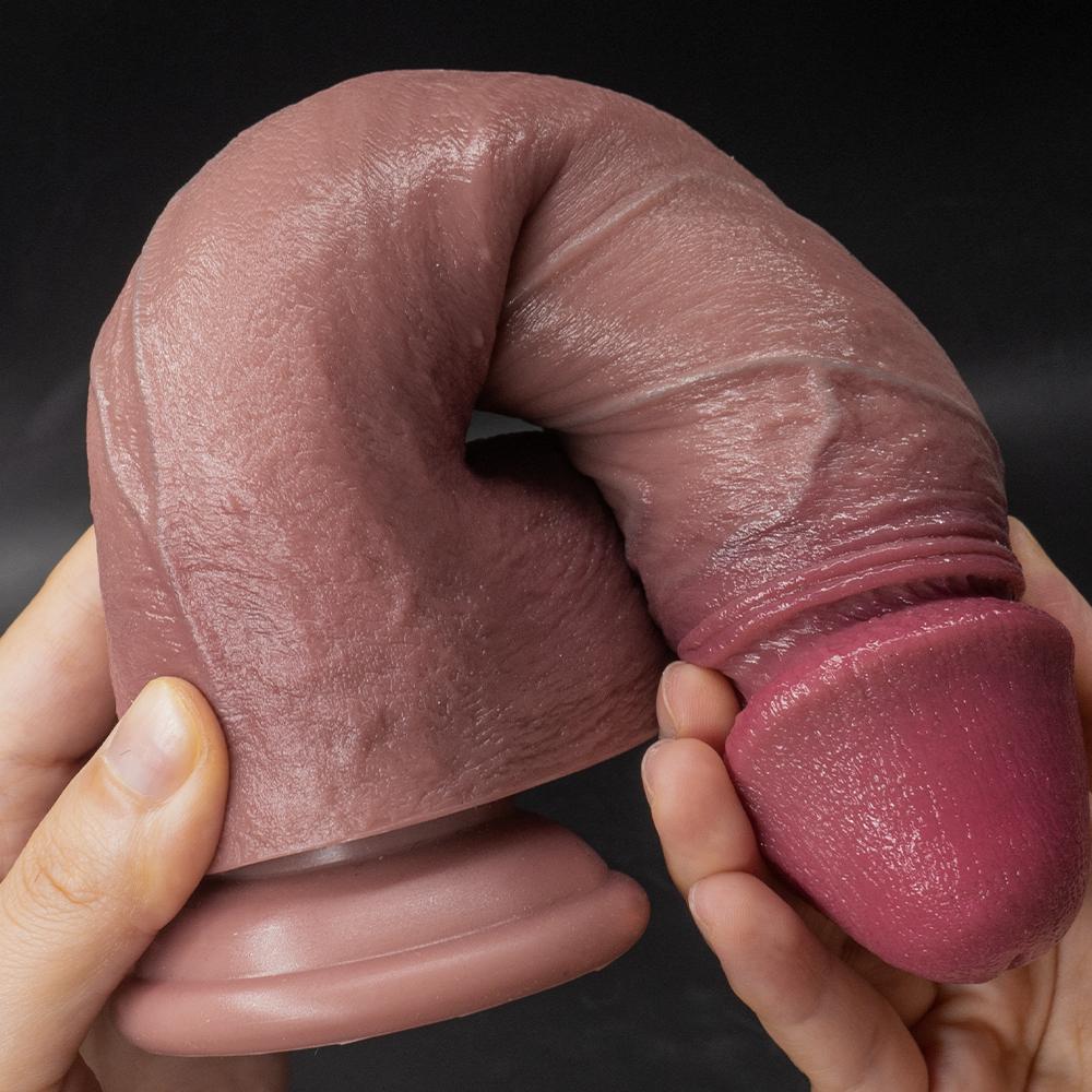 RealFeel UltraSoft Дилдо Двойной Жидкий Силиконовый Искусственный Пенис Макияж Женский Мастурбатор Толстый Длинный Пенис Для Отдыха Взрослые Сексуальные Принадлежности Для Женщин