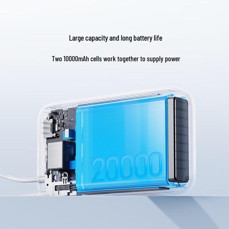 Xiaomi 20000mAh Power Bank with Built-in Cable