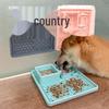 Pet Slow Feeder Tray: Edible-Grade Silicone Mat with Suction Cup for Cats & Dogs