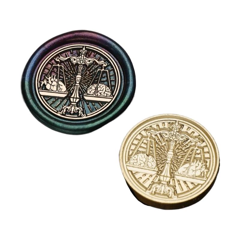 Рельефная печать Головка штампа для сургуча Металлическая печать для запечатывания Головка штампа для восковой печати Замена для запечатывания конвертов и поздравительных открыток