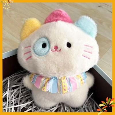 Красочная плюшевая кукла-кошка с высоким качеством исполнения, игрушка-компаньон, кукла из мягкой ткани, милый подарок на день рождения или праздник