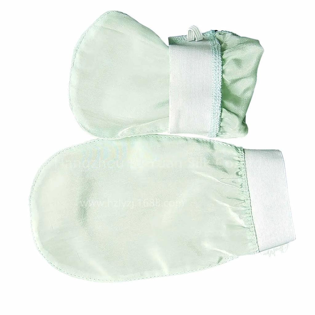100% Silk Glove for Handcrafted Turkish Skin Peeling Scrubber Bath Sauna Exfoliator  Bath Face Wash Gloves Bathing Accessories