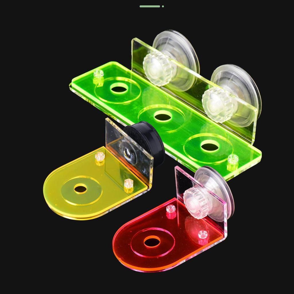 Fluorescent Acrylic Coral Propagation Base with Suction Cups for SPS and Soft Corals.