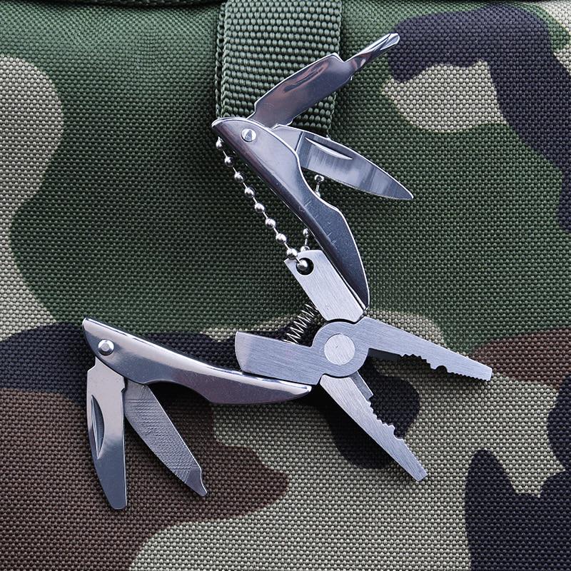 Portable Multifunction Folding Plier Foldaway Keychain Screwdriver Camping Survival TravelKits