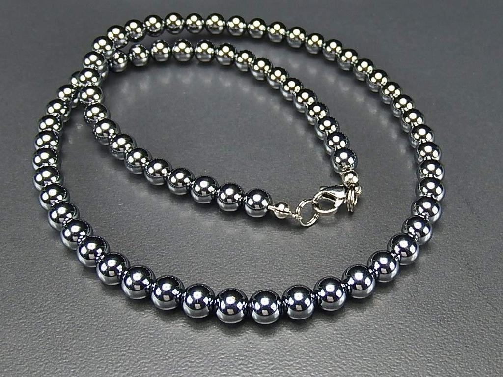 Ishimachi AAA High-Purity Terahertz Ore Necklace, 6mm+, Lightweight, Healthy