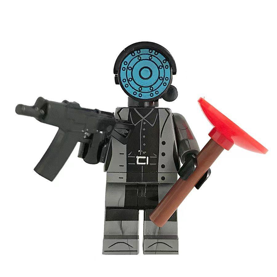 Skibidi Toilet TV Man Speaker Man Camera Man Building Toy Set, Action Figure Model, Creative Blocks, Gift for Boys Kids