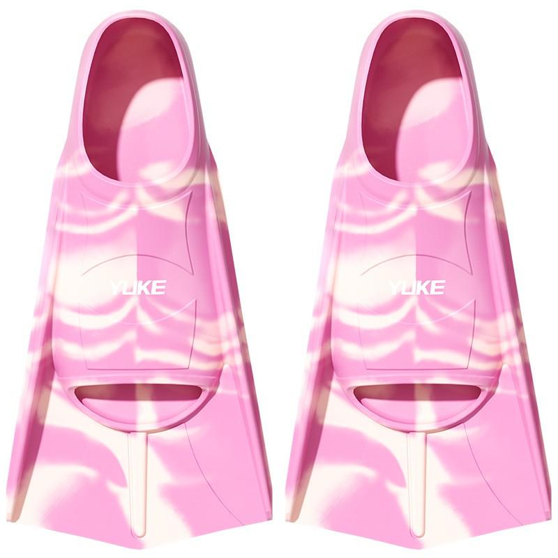 Silicone Short Fin Swimming Training Adult Kids Freestyle Breaststroke Dive Practice